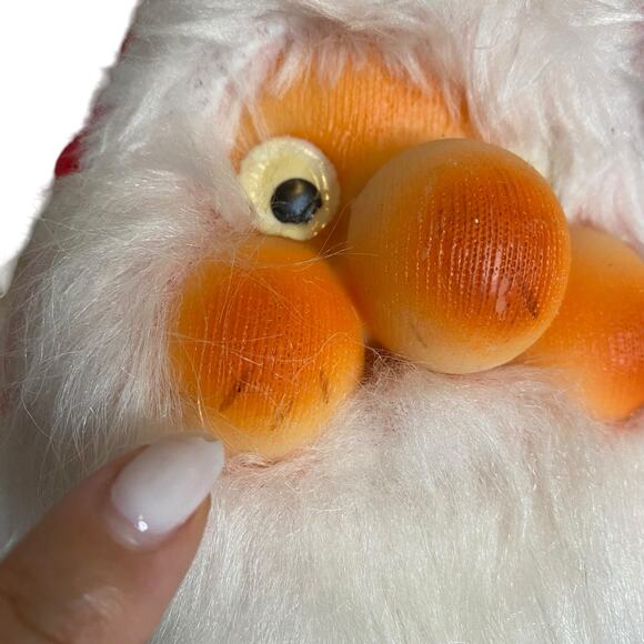 Vintage 1984 RENNOC Santa Claus with Rubber Face Stuffed Plush Gnome Christmas - Picture 3 of 7